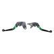 Set 2 manete frana si ambreiaj reglabile Kawasaki Z800 13-16/Z750 07-12, culoare verde