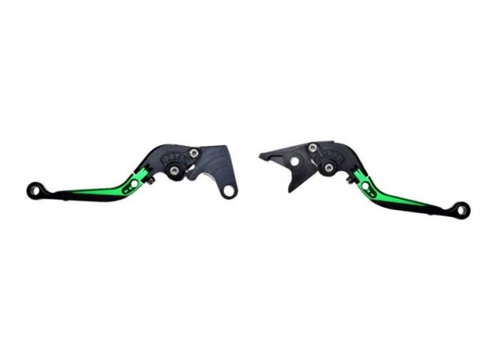 Set 2 manete frana si ambreiaj reglabile Yamaha R1 02-03/R6 99-04/FZ1 01-05, culoare verde