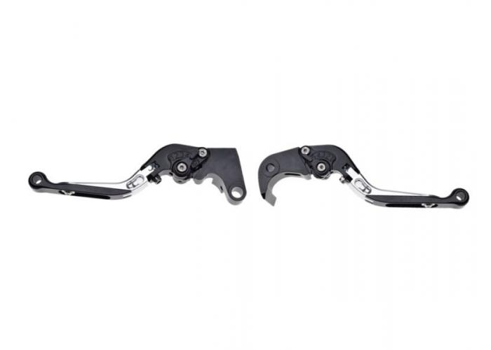 Set 2 manete frana si ambreiaj reglabile Suzuki GSXR600 06-10/750 06-10/1000 05-06, culoare gri