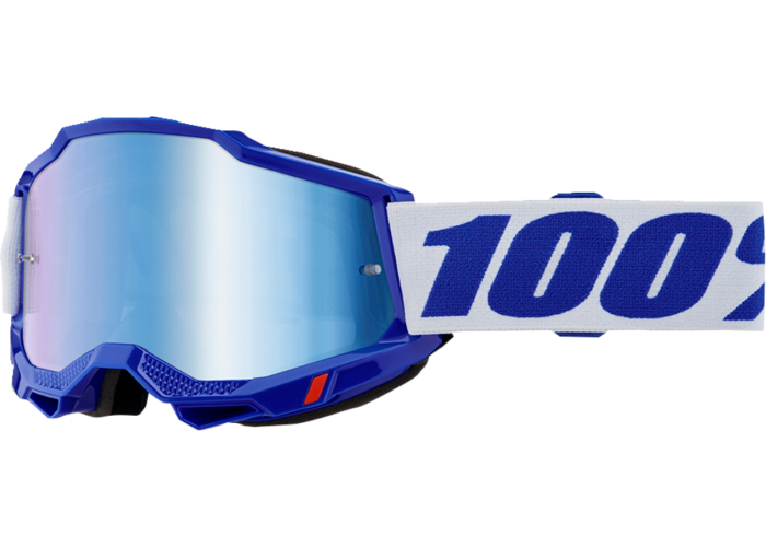 Ochelari cross/atv 100% Accuri 2 Blue, lentila oglinda, culoare rama albastru