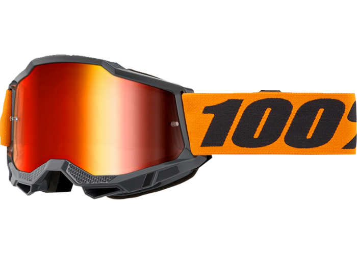 Ochelari cross/atv 100% Accuri 2 Orange, lentila oglinda, culoare rama negru