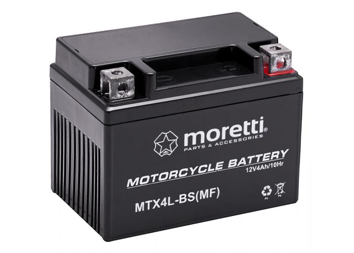 Acumulator Moretti 12V AGM (Gel) MTX4L-BS / MB4L-B