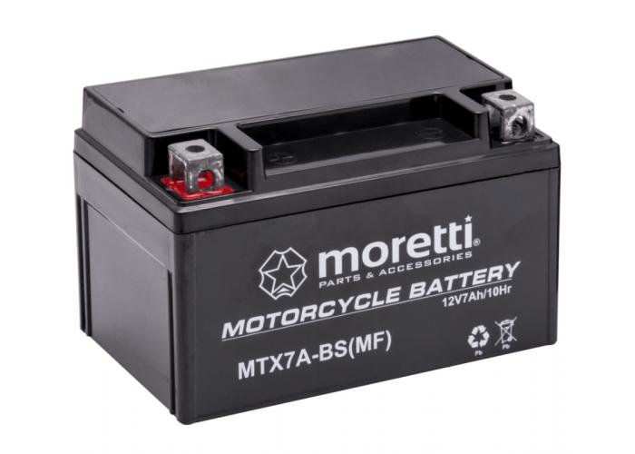 Acumulator Moretti AGM (Gel) MTX7A-BS, 12V, 7ah