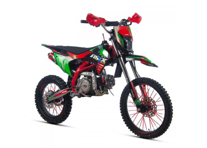 Motocicleta Enduro/Cross Asix DT140cc, 4T, roti 19"/16", pornire electromotor, culoare rosu/verde