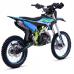 Motocicleta Enduro/Cross Asix Lizzard 125cc, 4T, roti 19"/16", 4 viteze, pornire electromotor, culoare albastru/lime