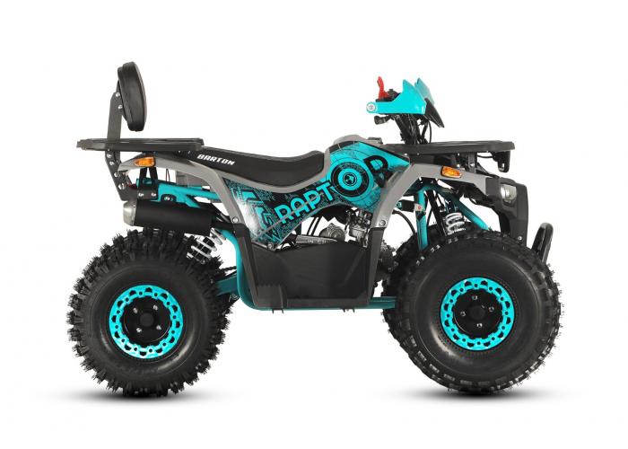 ATV Barton Raptor 125cc, 4 timpi, roti de 8", culoare albastru