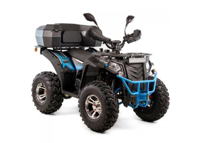 ATV Asix Magnum EEC 200cc, roti 10 inch, 1+1 viteze, cutie spate, inregistrabil T3B, culoare negru/albastru