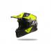 Casca motocross/enduro Ufo Plast Intrepid, culoare negru/galben fluo, marime L