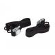 Set 2 chingi bagaje motociclete, 1.5m, culoare negru