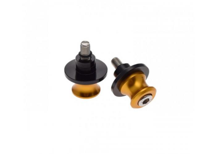 Adaptor pentru bascula moto, stender cu gheare, filet M8x1.25, culoare auriu