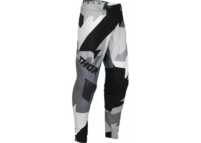 Pantaloni motocross Thor SportMode Brave, culoare negru/gri, marime 31