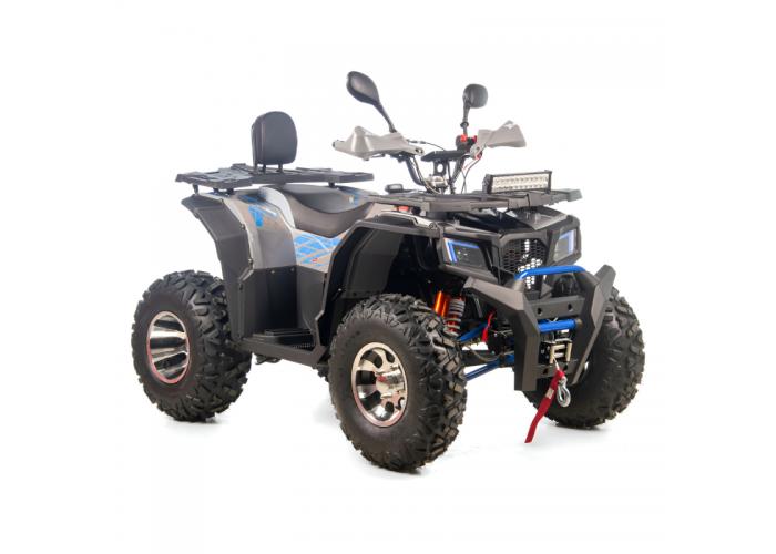 ATV XTR Pro Farmer 019, roti 10 inch, 250cc, 1+1 viteze, jante de aluminu, culoare gri/albastru