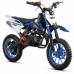 Mini Cross XTR 702, 50cc, 2 timpi, pornire electromotor, roti 10 inch, culoare negru/albastru