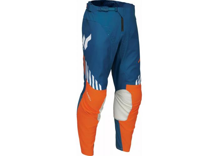 Pantaloni motocross Thor LaunchMode Zone, culoare albastru/portocaliu, marime 36