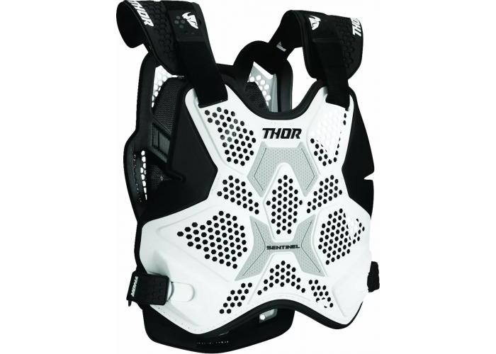 Protectie corp Thor Sentil-Pro, culoare alb/negru, marime M/L