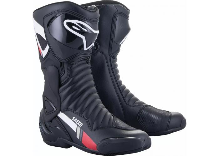 Cizme Alpinestars SMX-6 v2 culoare Negru/Alb/Rosu marimea 41