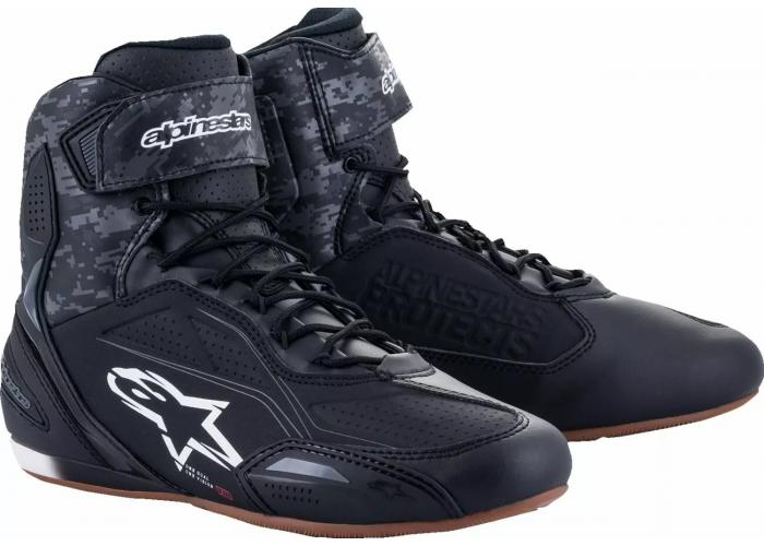 Ghete Alpinestars Faster-3, culoare negru/alb, marime 48