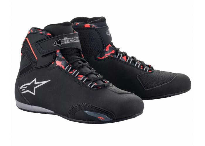 Ghete Alpinestars Sektor Waterproof, culoare negru/rosu, marime 38.5