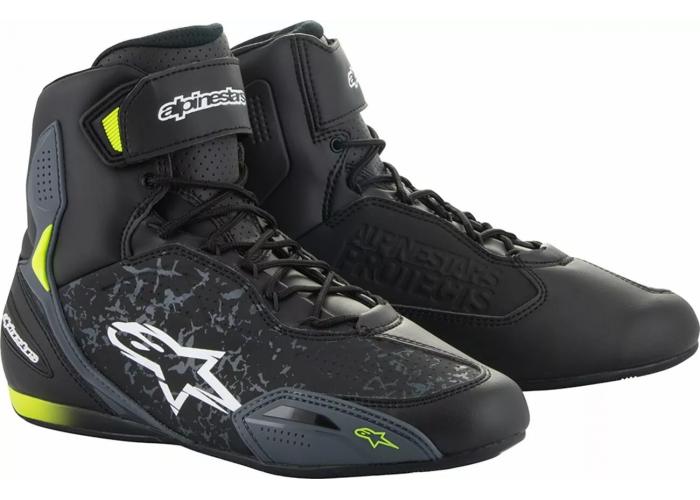 Ghete Alpinestars Faster-3, culoare negru/verde fluo, marime 43