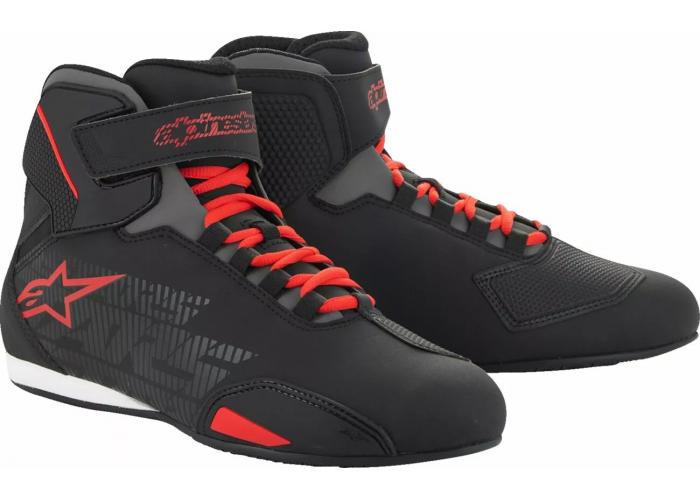 Ghete Alpinestars Sektor, culoare negru/rosu, marime 43