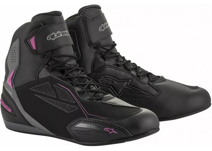 Cizme dama Alpinestars Stella Faster-3 Drystar, culoare negru/roz, marime 38.5