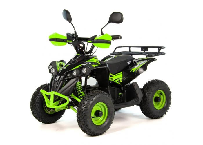 Atv electric copii XTR E-M12-6 1200W, culoare negru/verde