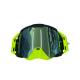 Ochelari cross/atv/enduro, Asix AS3, lentila albastra, culoare rama lime/negru mat