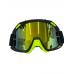 Ochelari cross/atv/enduro, Asix AS2, lentila galbena, culoare rama lime/negru mat