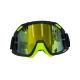 Ochelari cross/atv/enduro, Asix AS2, lentila galbena, culoare rama lime/negru mat