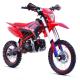 Motocicleta Enduro/Cross Asix Lizzard 125cc, 4T, roti 17"/14", 4 viteze, pornire pedala, culoare rosu/albastru