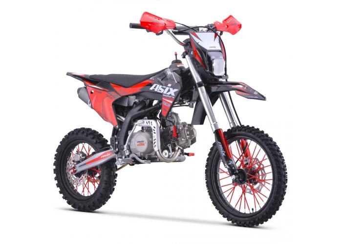 Motocicleta Enduro/Cross Asix DT125cc, 4T, roti 17"/14", pornire electromotor, culoare rosu/negru