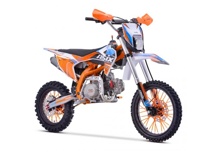 Motocicleta Enduro/Cross Asix DT125cc, 4T, roti 17"/14", pornire electromotor, culoare portocaliu/albastru