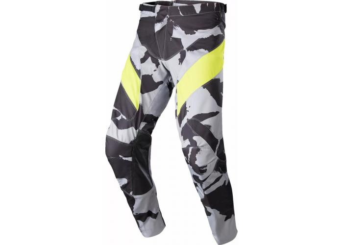 Pantaloni atv/cross ALPINESTARS Racer Tactical S23, culoare gri/galben model camo, marime 34