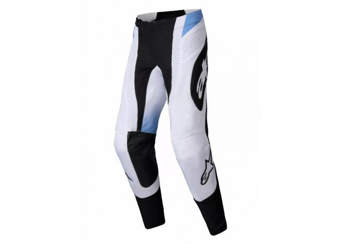 Pantaloni atv/cross Alpinestars Techstar Melt, culoare negru/alb/albastru, marime 40