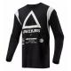 Tricou atv/cross Alpinestars Techdura, culoare negru/alb, marime XL