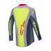 Tricou atv/cross Alpinestars Techstar Melt, culoare rosu/galben/gri, marime S