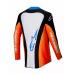 Tricou atv/cross Alpinestars Techstar Melt, culoare albastru/portocaliu/alb, marime L