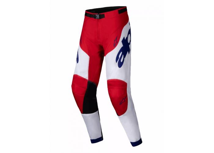 Pantaloni atv/cross Alpinestars Racer Veil, culoare rosu/alb, marime 38