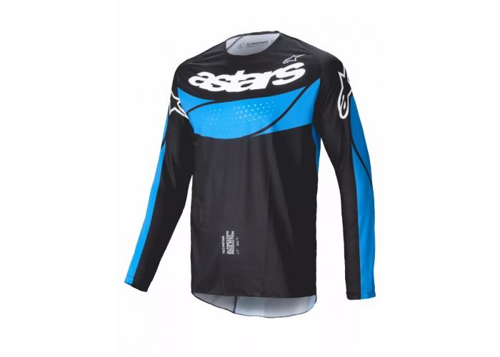 Tricou atv/cross Alpinestars Techstar Dreem, culoare negru/albastru, marime M