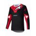 Tricou atv/cross Alpinestars Racer Veil, culoare negru/rosu, marime XL