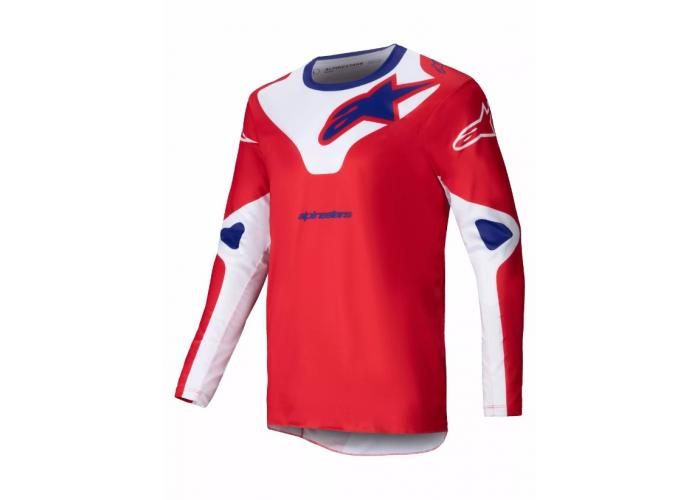 Tricou atv/cross Alpinestars Racer Veil, culoare rosu/alb, marime M