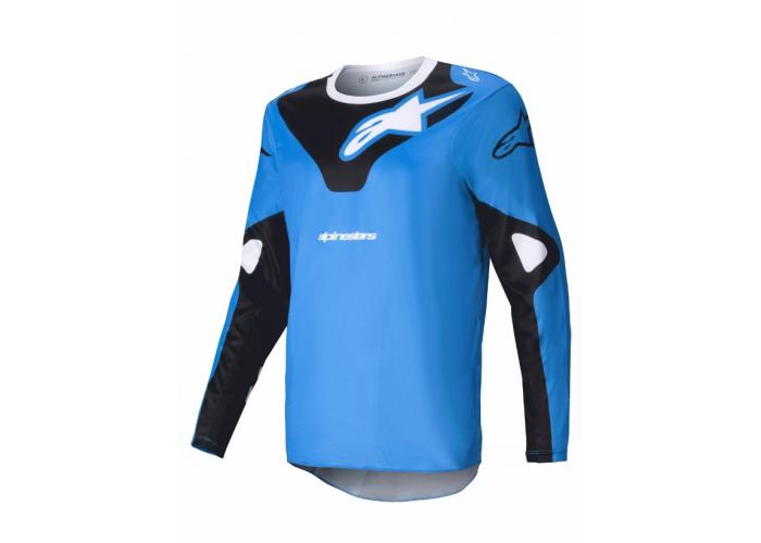 Tricou atv/cross Alpinestars Racer Veil, culoare albastru/negru, marime L