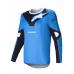 Tricou atv/cross Alpinestars Racer Veil, culoare albastru/negru, marime L