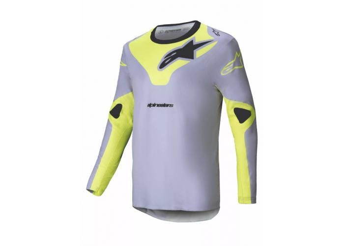 Tricou atv/cross Alpinestars Racer Veil, culoare gri/galben, marime M