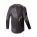 Tricou atv/cross Alpinestars Racer Hollow, culoare gri/galben, marime 2XL