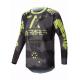 Tricou atv/cross Alpinestars Racer Hollow, culoare gri/galben, marime 2XL