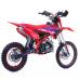 Motocicleta Enduro/Cross Asix Lizzard 125cc, 4T, roti 17"/14", 4 viteze, pornire pedala, culoare rosu/albastru