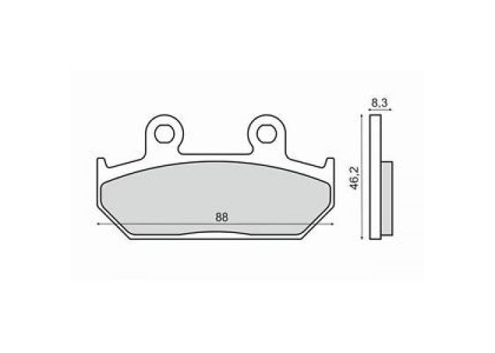 Placute frana sinter Honda RS 125 R fata