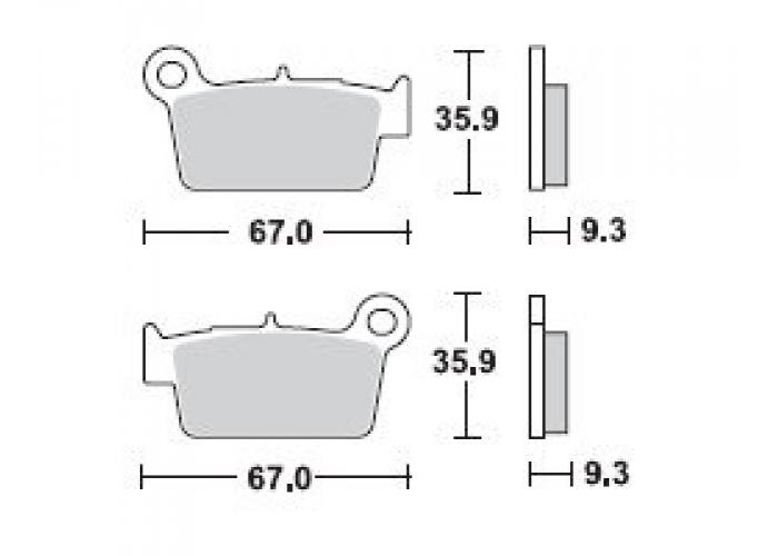 Placute frana offroad TRW Lucas MCB739EC