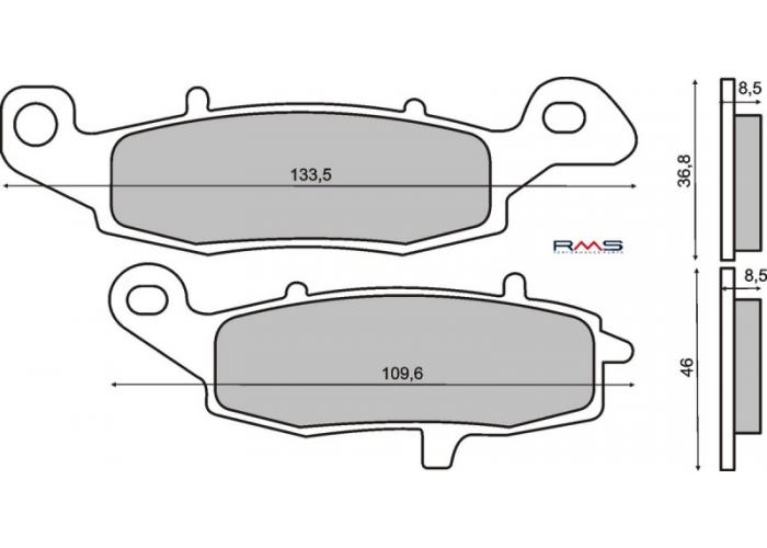 Placute frana Suzuki GSF 600 '00-'04 /GSX 600 '98-'05